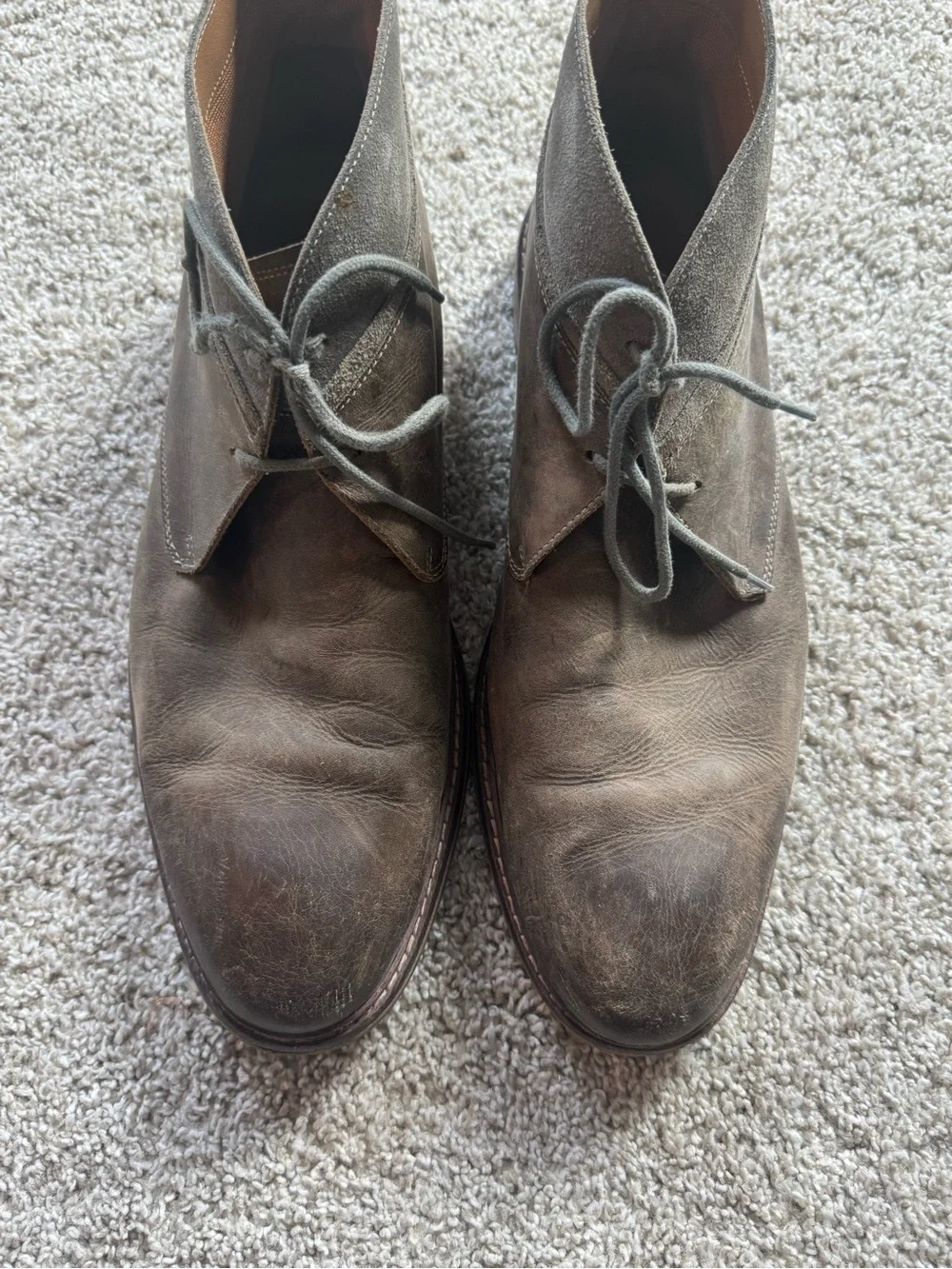 Cole Haan Men’s Chukka Boots Size 13 Brown Leather Lace-Up Ankle Boots